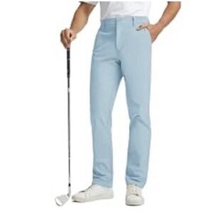 Rouen Golf Pants Men 8 Pockets Water Resistant Flat Front - 38x30" Chino Proflex